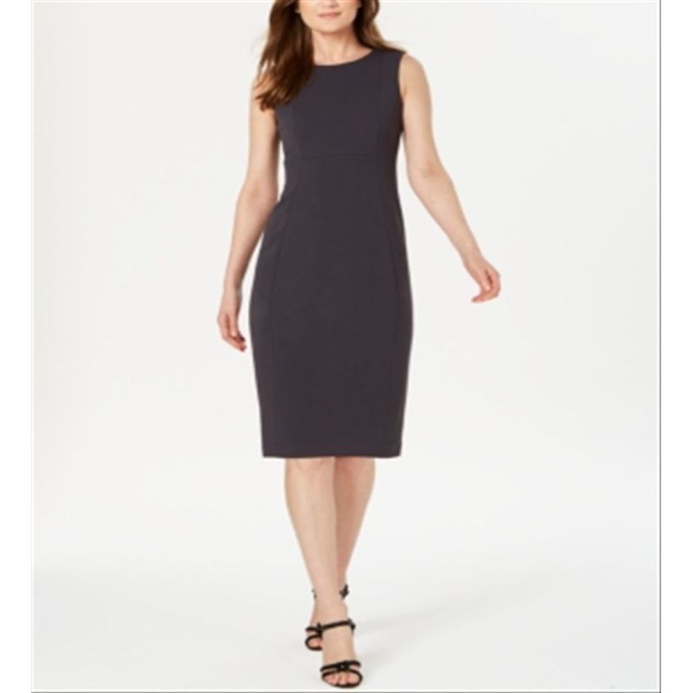 Calvin Klein Sleeveless Gray Dress
